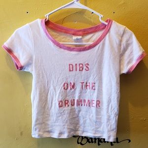 Dibs on the Drummer Crop Top